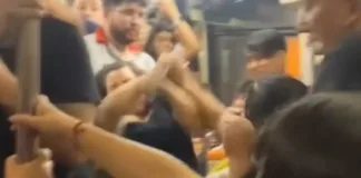 Brutal pelea en el Metro de Santiago tras un insulto entre pasajeras.