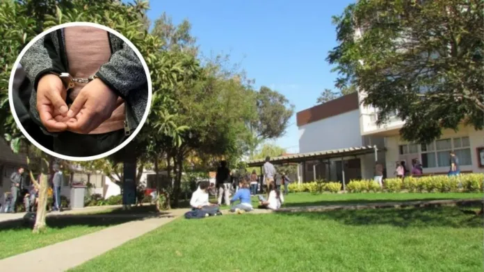 Ladrón atrapado en universidad por profesores tras intento de robo. Ladrón atrapado en universidad por profesores tras intento de robo.