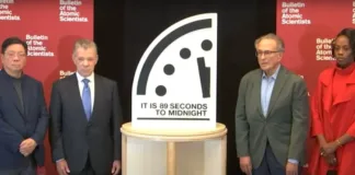 El Reloj del Fin del Mundo avanza: 89 segundos para la medianoche.