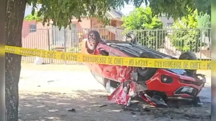 Accidente en Chillán: peatón fallecido y conductor en estado crítico tras volcadura. Accidente en Chillán: peatón fallecido y conductor en estado crítico tras volcadura.