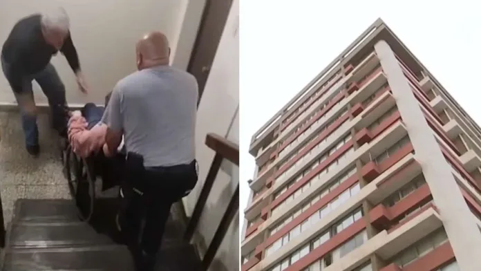 Ascensores en edificio de Viña del Mar impiden salida de adultos mayores por una semana. Ascensores en edificio de Viña del Mar impiden salida de adultos mayores por una semana.