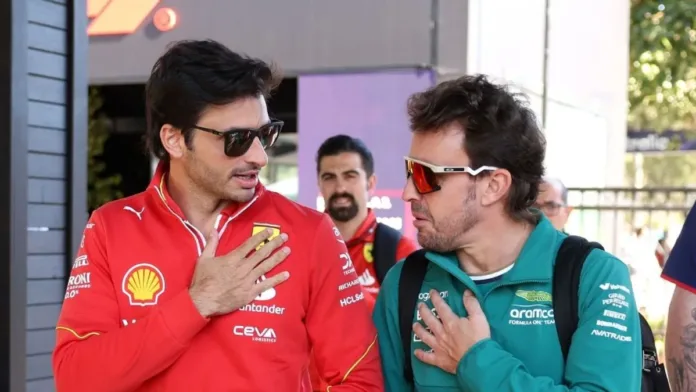 Carlos Sainz sorprende con un inesperado desplante a Fernando Alonso. Carlos Sainz sorprende con un inesperado desplante a Fernando Alonso.