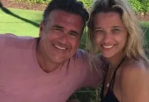 Claudia Schmitd y su pareja