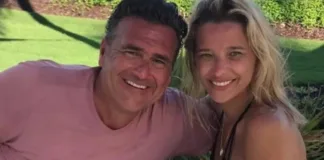 Claudia Schmitd y su pareja