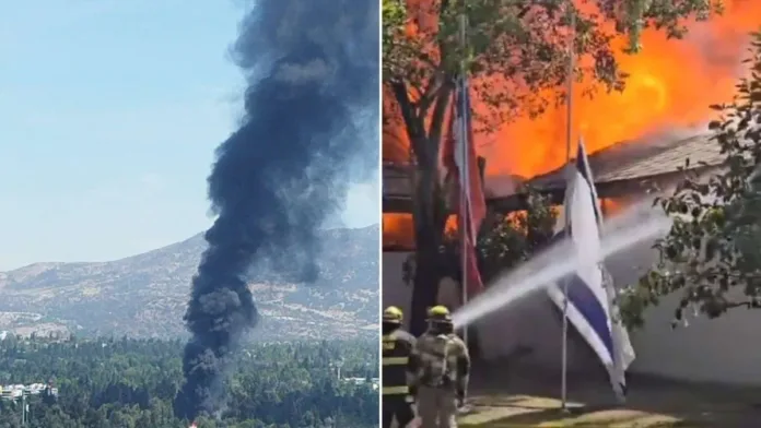 Gran incendio consume el Club de Golf La Dehesa en Lo Barnechea. Gran incendio consume el Club de Golf La Dehesa en Lo Barnechea.