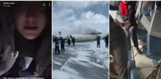 Pasajeros capturan el momento del accidente del avión de Delta en Toronto.