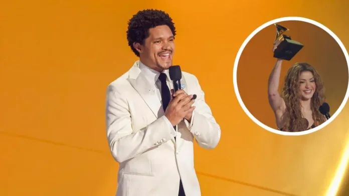El animador de los Grammy genera controversia con su comentario sobre Shakira. El animador de los Grammy genera controversia con su comentario sobre Shakira.