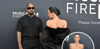 Kanye West apoya a Bianca Censori tras la polémica por su vestido en los Grammy.
