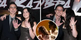 Los actores de 'Cobra Kai' celebran su amor con un anuncio de matrimonio.