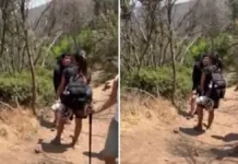 El alcalde de Peñalolén toma acciones tras intento de incendio en la Quebrada de Macul.