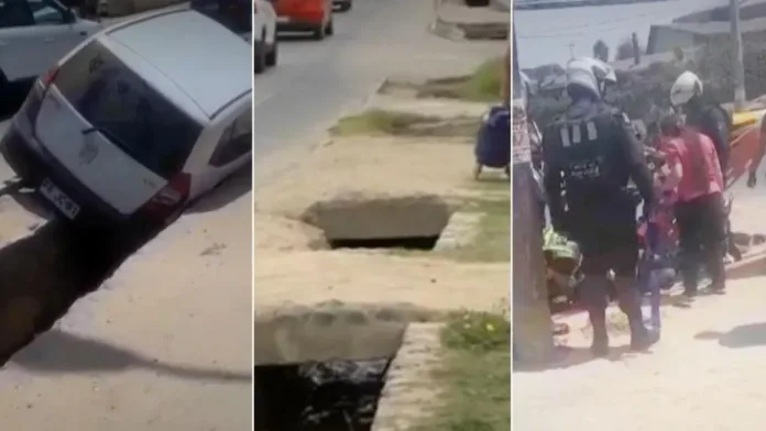 Usuarios alertan sobre peligrosas zanjas en El Quisco tras caída de vehículos y motos. Usuarios alertan sobre peligrosas zanjas en El Quisco tras caída de vehículos y motos.