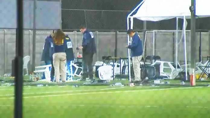 Balacera en San Bernardo: un muerto y dos heridos en evento deportivo. Balacera en San Bernardo: un muerto y dos heridos en evento deportivo.