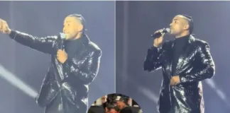 Don Omar reacciona ante la falta de respeto de una fanática en pleno concierto.