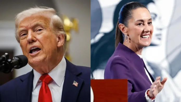 Trump pospone aranceles a México tras "excelente" llamada con Sheinbaum. Trump pospone aranceles a México tras "excelente" llamada con Sheinbaum.