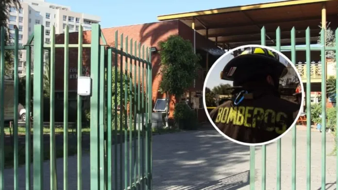 Evacuación en Ñuñoa tras derrame químico en bodega cerca del colegio República de Siria. Evacuación en Ñuñoa tras derrame químico en bodega cerca del colegio República de Siria.