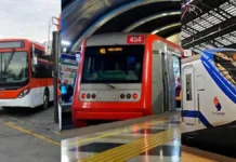 Refuerzo del transporte público para el Súper Lunes 2025 en Chile.