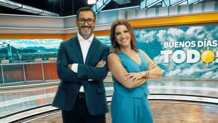 Monserrat Álvarez y Eduardo Fuentes celebran el éxito de 'Buenos Días a Todos'. Monserrat Álvarez y Eduardo Fuentes celebran el éxito de 'Buenos Días a Todos'.