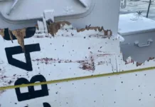 Hallazgo de la balsa salvavidas de la embarcación Bruma en Biobío.
