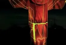 El Cristo Redentor brilla en apoyo a los animales callejeros en emotiva campaña.