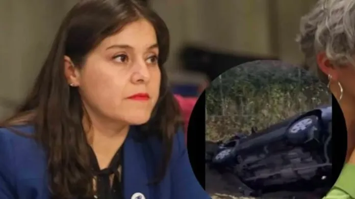 La diputada Karen Medina sufre un accidente de tránsito en la región del Biobío. La diputada Karen Medina sufre un accidente de tránsito en la región del Biobío.